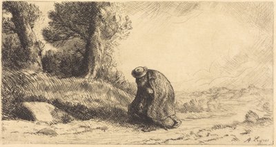 Kulkuri kulkee kujaa pitkin tekijältä Alphonse Legros
