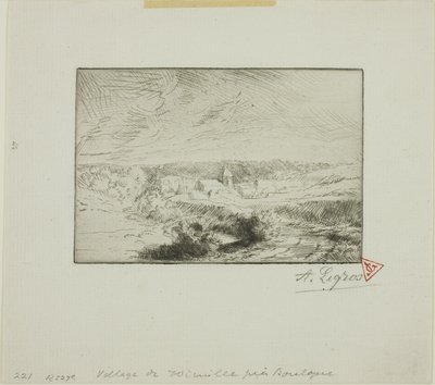 Wimillen kylä, lähellä Boulognea tekijältä Alphonse Legros