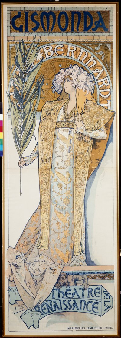 Gismonda, Renessanssin teatteri, 1894 tekijältä Alphonse Mucha