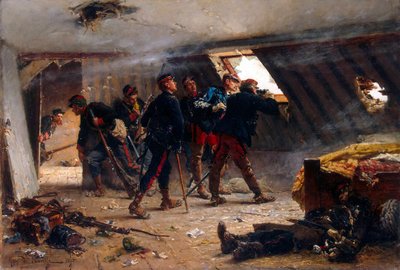 Kohtaus Ranskan ja Preussin sodasta, 1875. tekijältä Alphonse Marie Neuville de