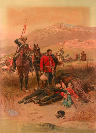 "Last Sleep of the Brave", Isandlwana, Zulu-sota tekijältä Alphonse Marie de Neuville