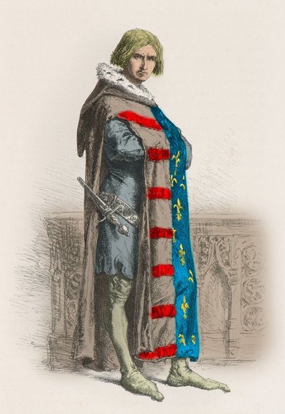 Muotokuva Etienne Marcel, prevot des marchands de Paris (kaiverrus) (kaiverrus) tekijältä Alphonse Marie de Neuville