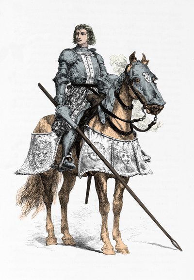 Muotokuva ritari Bayardista (kaiverrus) tekijältä Alphonse Marie de Neuville