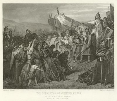The Submission of Witikind, 785 jKr tekijältä Alphonse Marie de Neuville