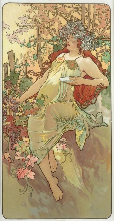 Automne tekijältä Alphonse Mucha