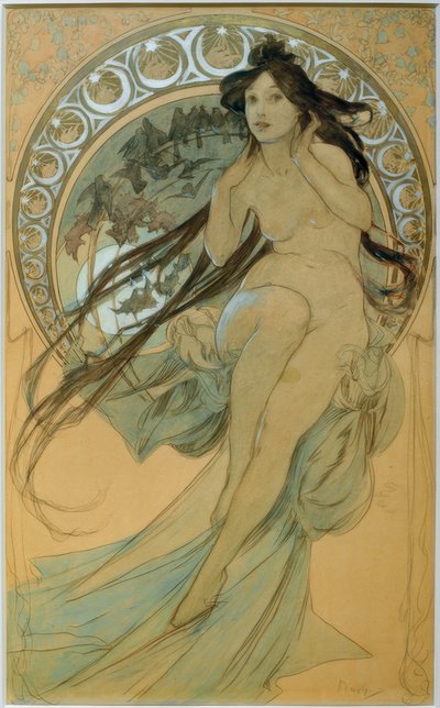 Die Musik tekijältä Alphonse Mucha