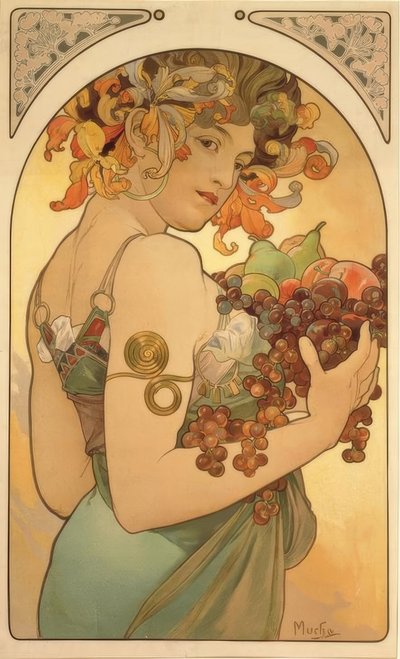 Früchte tekijältä Alphonse Mucha