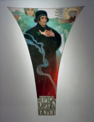 Oikeus - maisteri Jan Hus tekijältä Alphonse Mucha
