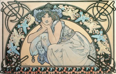 Kirschblüte tekijältä Alphonse Mucha
