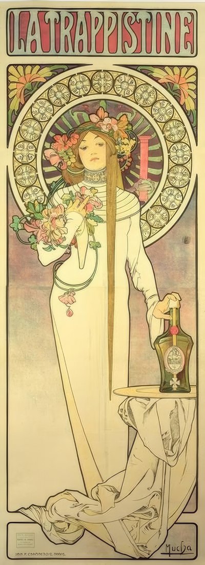 La Trappistine tekijältä Alphonse Mucha