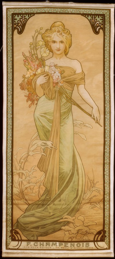 Le Printemps tekijältä Alphonse Mucha