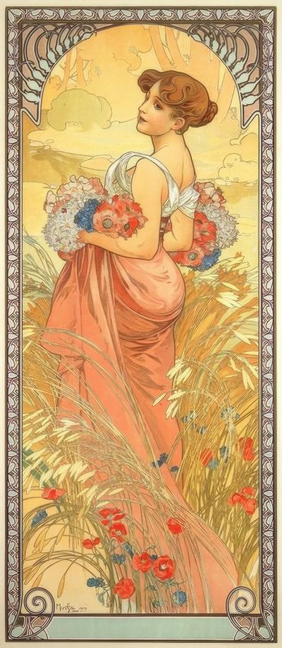 Kesä tekijältä Alphonse Mucha