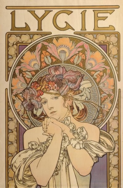 Lygie – Reproduction des oeuvres déco- ratives de Mucha tekijältä Alphonse Mucha