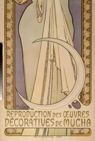 Lygie – Reproduction des oeuvres déco- ratives de Mucha tekijältä Alphonse Mucha