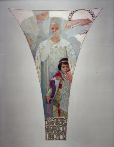 Äidin viisaus - Eliska Premyslovna tekijältä Alphonse Mucha