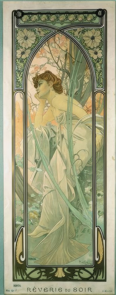Reverie du Soir tekijältä Alphonse Mucha