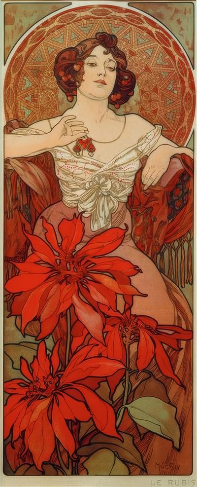 Rubin tekijältä Alphonse Mucha