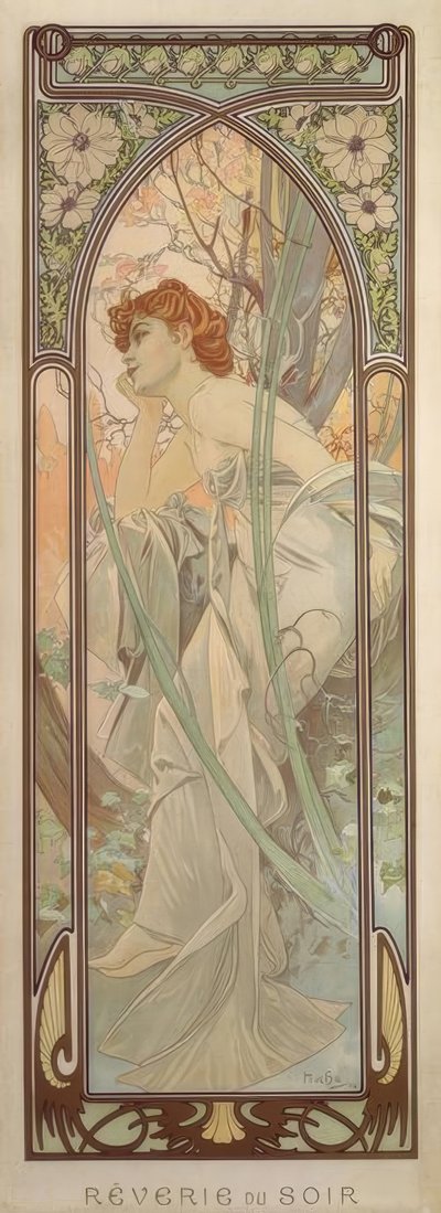 Illan haaveilu tekijältä Alphonse Mucha