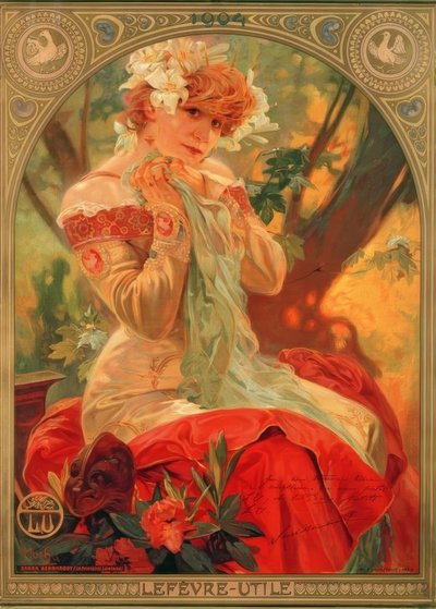 Sarah Bernhardt tekijältä Alphonse Mucha
