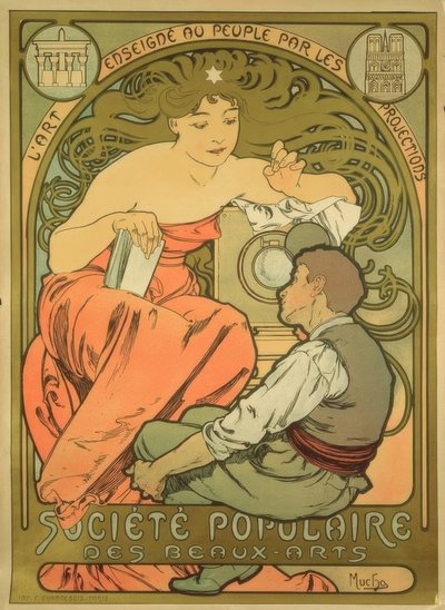 Suosittu Kuvataideyhdistys tekijältä Alphonse Mucha