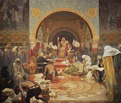 Bulgarian tsaari Simeon Sykli Slaavilainen eepos tekijältä Alphonse Mucha