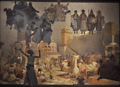 Slaavilaisen liturgian esittely Kierros Slaavilainen eepos tekijältä Alphonse Mucha
