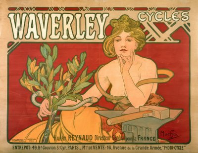 Waverleyn pyörät tekijältä Alphonse Mucha