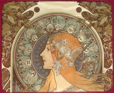 Zodiaque tekijältä Alphonse Mucha