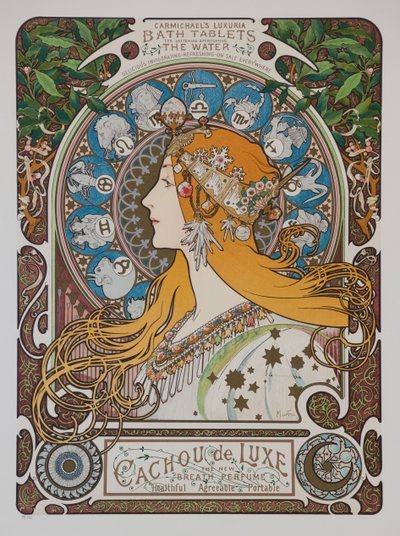 Zodiac Zodiac, 1896. tekijältä Alphonse Mucha