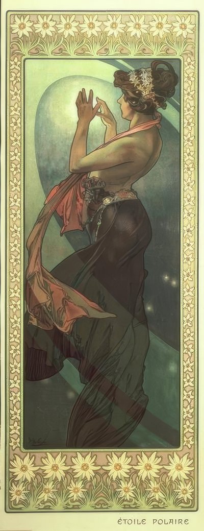 Pohjantähti tekijältä Alphonse Mucha