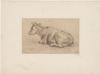 Makaava lehmä tekijältä Alphonse Stengelin (signed by artist)