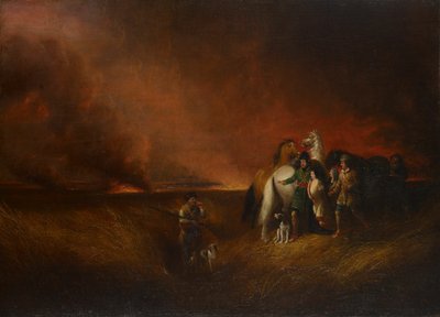 The Prairie on Fire, 1827. tekijältä Alvan Fisher