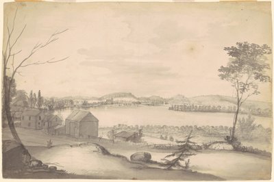 Tutkimus "Näkymä Springfieldistä Connecticut-joella" tekijältä Alvan T. Fisher