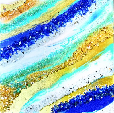 Kimaleleva sininen ja kultainen virta tekijältä Alyson Storms