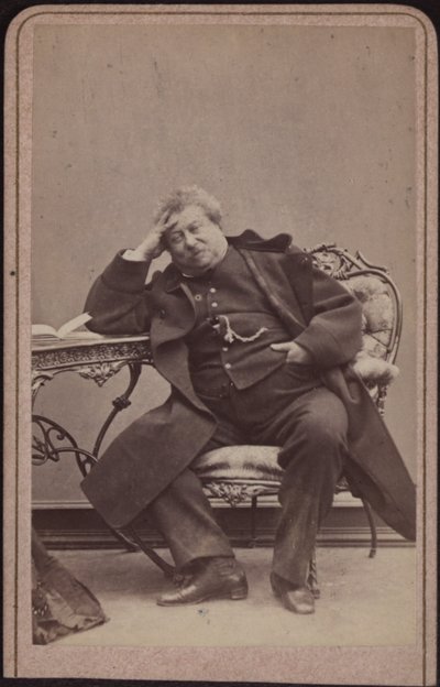 Kirjailija Alexandre Dumas isä 1802-1870, noin 1868. tekijältä Amand Helm