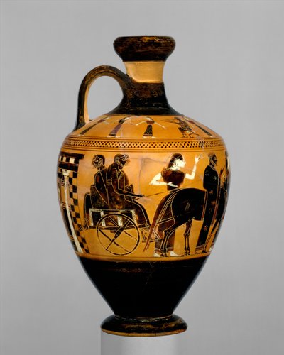 Lekythos, noin 550-530 eaa. (terrakotta) tekijältä Amasis Painter