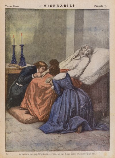 Kuvitus Victor Hugon kirjaan Les Miserables (värilitro). tekijältä Ambrogio Lombardi