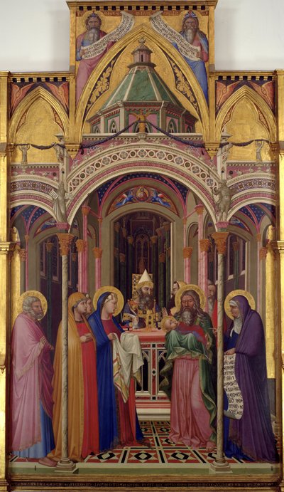 Esitys temppelissä, 1342 tekijältä Ambrogio Lorenzetti