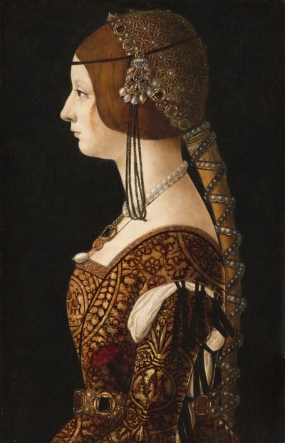 Bianca Maria Sforza tekijältä Ambrogio de Predis