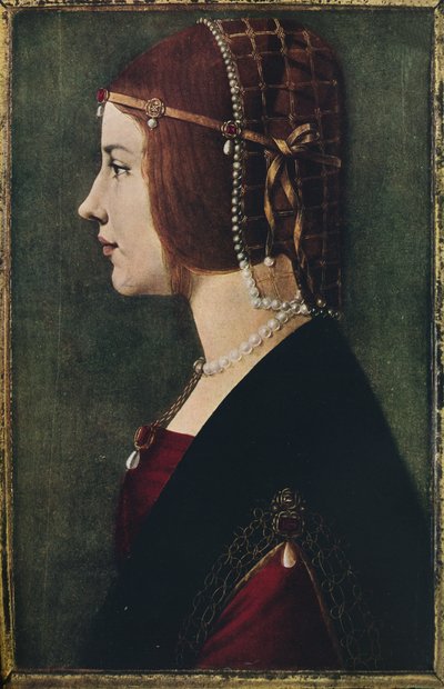 Nuoren tytön muotokuva, c1490, 1936 tekijältä Ambrogio de Predis