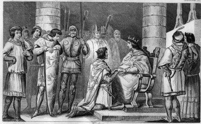 Englannin Edward III velvoittaa meidät osoittamaan kunnioitusta Philip VI:lle Valois
