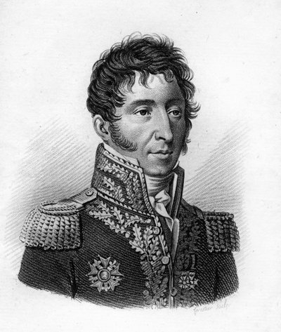 Etienne Pierre Sylvestre RICARD (1771-1843) - "Ranskalaisten kenraalien muotokuvia ranskalaisten voittojen ja valloitusten jälkeen". Kaiverrus Ambroise Tardieu 1818. Stella Collection. tekijältä Ambroise Tardieu