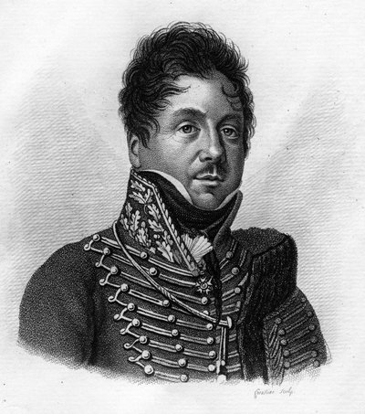 François FOURNIER SARLOVEZE (Sarlovese) 1774-1827 - teoksessa "Ranskalaisten kenraalien muotokuvia ranskalaisten voittojen ja valloitusten jälkeen". Kaiverrus Ambroise Tardieu 1818. Stella Collection. tekijältä Ambroise Tardieu