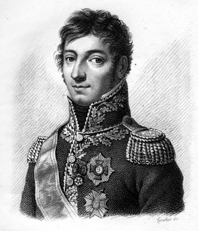 Kenraali Lefèvre Desnouettes (1773-1822) - "Ranskalaisten kenraalien muotokuvia ranskalaisten voittojen ja valloitusten jälkeen". Kaiverrus Ambroise Tardieu 1818. Stella Collection. tekijältä Ambroise Tardieu