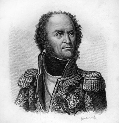 William Brown. Ranskan marsalkka (1763-1815).- teoksessa Muotokuvia ranskalaisista kenraaleista ranskalaisten voittojen ja valloitusten jälkeen. Kaiverrus Ambroise Tardieu 1818. Stella Collection. tekijältä Ambroise Tardieu
