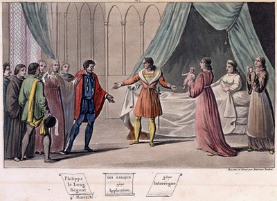 Johannes I postuumi (1316-1316), syntyi kuninkaaksi ja kuoli kuuden päivän kuluttua. - Suunnitellut ja kaivertanut Ambroise Tardieu vuonna 1825. tekijältä Ambroise Tardieu