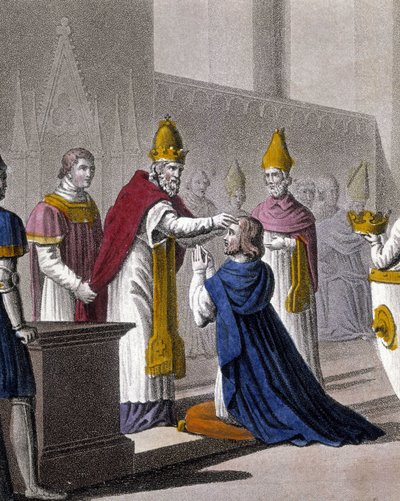 Johannes VIII vihkii Ludvig II:n toisen kerran Troyes