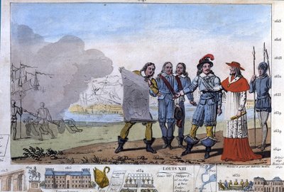 Ludvig XIII (1601-1643) ja kardinaali Richelieu La Rochellessa, Place d