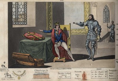 Ludvig XI (1423-1483) on vankina Peronnessa, ja hänen asunnostaan hän näkee tornin, jossa Kaarle III kuoli kuuden vuoden vankeudessa. Hän sai takaisin vapauden vasta vannottuaan Kaarle Suuren ristillä pitävänsä uskollisena sopimuksen tekijältä Ambroise Tardieu