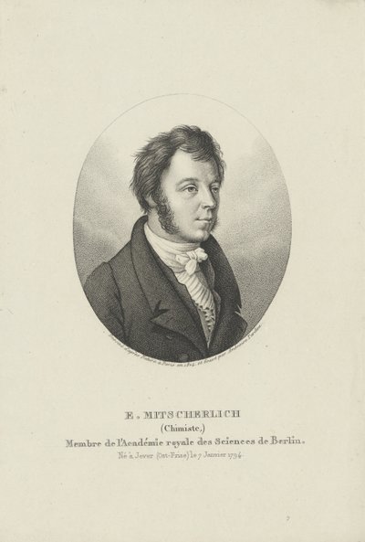 Eilhard Mitscherlichin muotokuva 1794-1863 n. 1830-1840. tekijältä Ambroise Tardieu